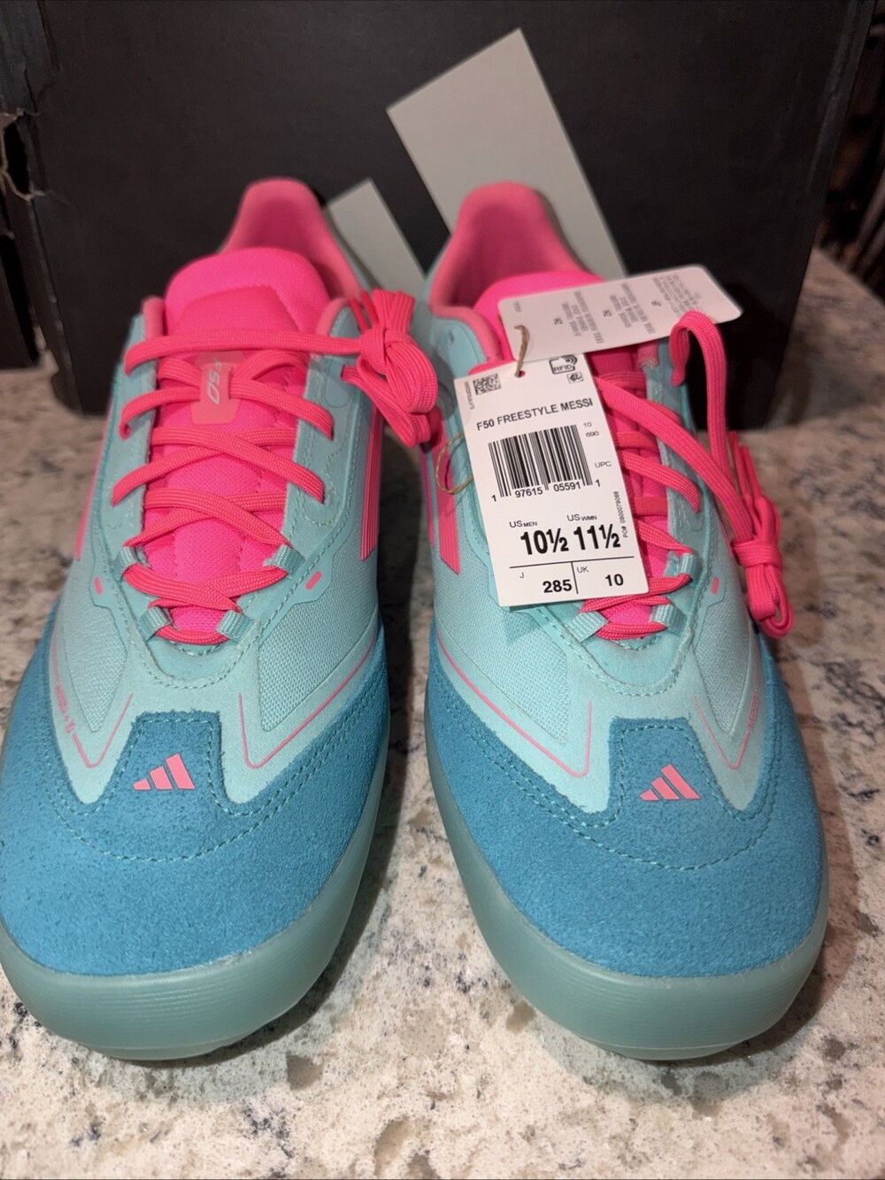 adidas F50 Freestyle Messi - Men's (Aqua/Pink) M10.5